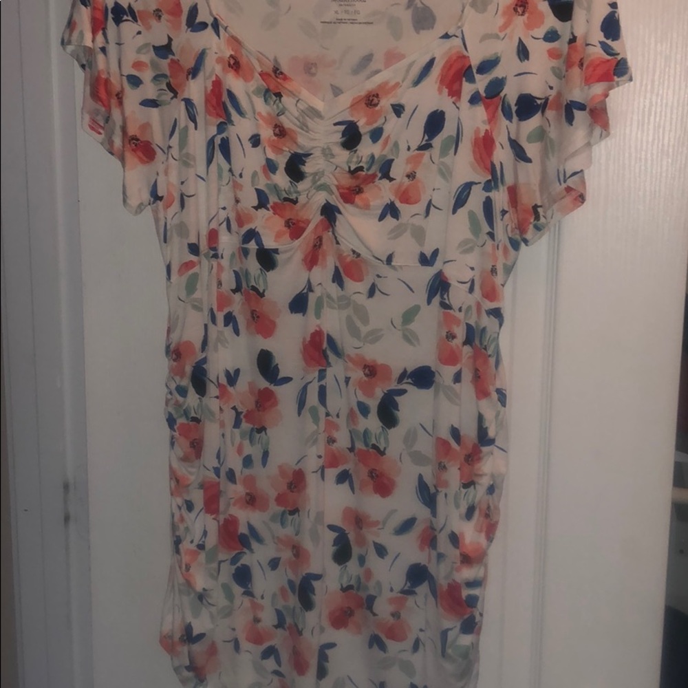 NWOT motherhood maternity floral shirt
